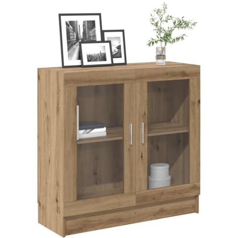 vidaXL Book Cabinet Artisan Oak 82.5x30.5x80 cm Engineered Wood