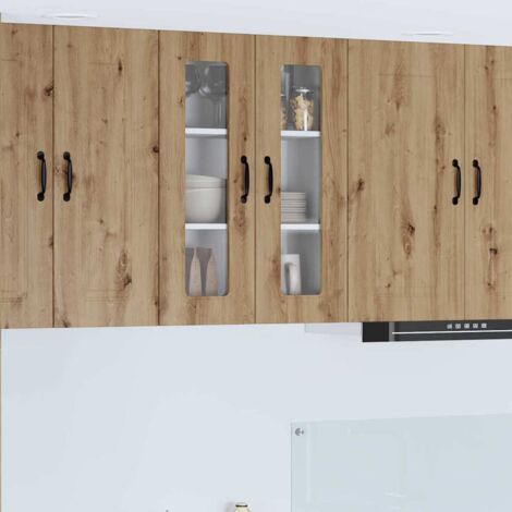 Küchenschrank mit Speicher Kalmar Artisan-Eiche 60 x 31 x 80 cm vidaXL