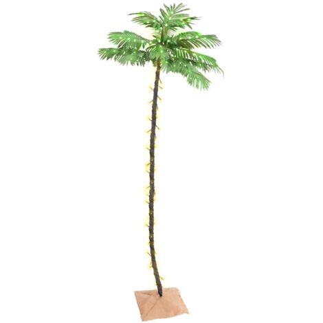 Künstliche Palme mit 192 LEDs Warmweiß 300 cm vidaXL (1/5)