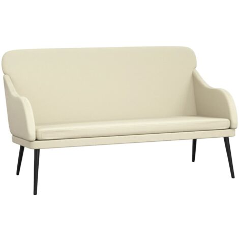 Sitzbank Creme 110x76x80 cm Kunstleder vidaXL