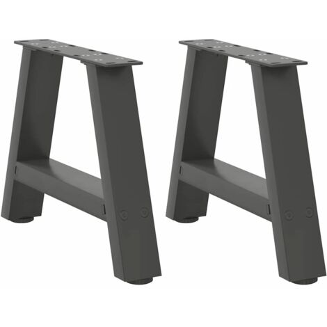 Couchtischbeine A-Form 2 Stk. Anthrazit 40x(30-31) cm Stahl vidaXL
