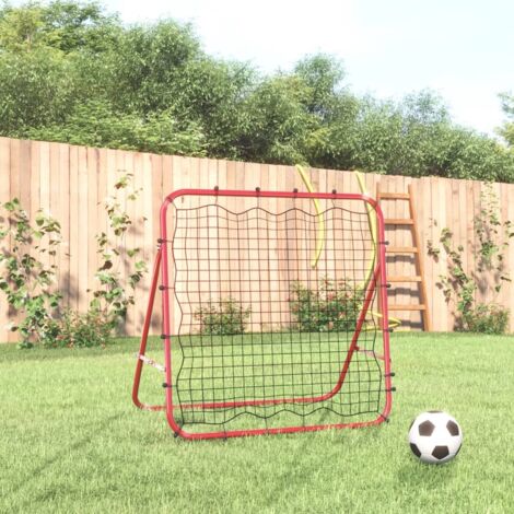 Verstellbares Fußball-Rückprallnetz 96x80x96 cm aus Stahl und PE