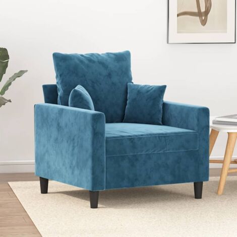 Sessel Blau 60 cm Samt vidaXL79799