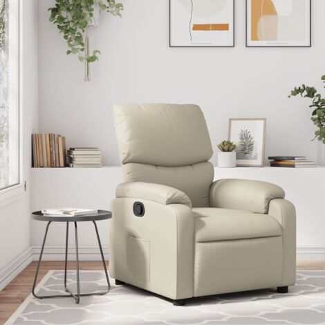 Relaxsessel Creme Kunstleder vidaXL