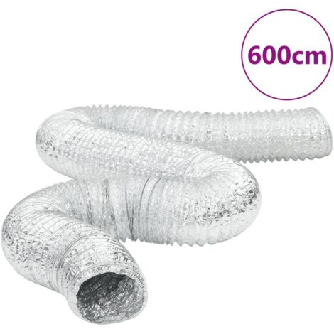 Lüftungsschlauch Aluminium 6 m Ø10 cm vidaXL