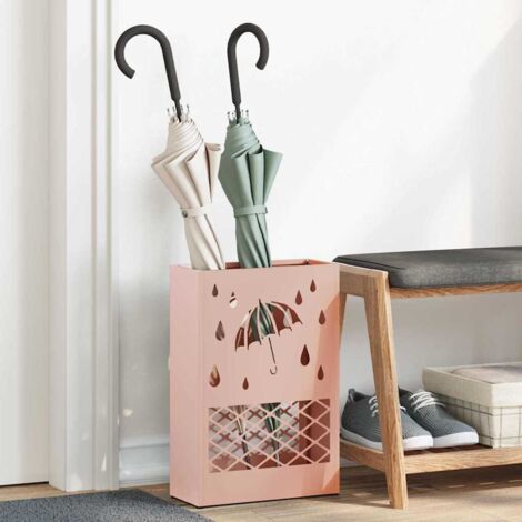 Sonnenschirmhalter mit Speicher Rosa 28 x 12 x 41 cm Metall vidaXL