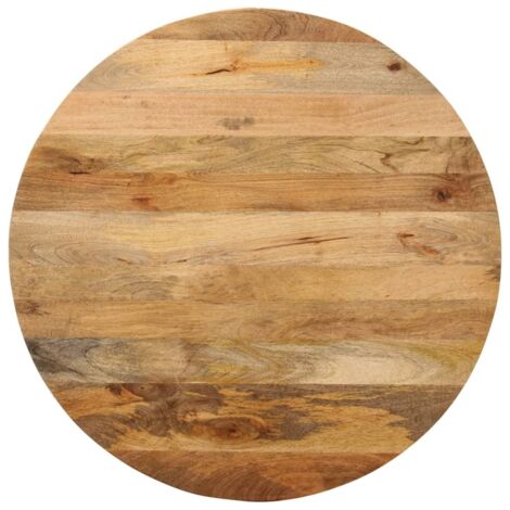 Tischplatte Ø 90x2,5 cm Rund Massivholz Mango vidaXL