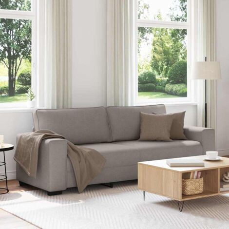 3-Sitzer-Sofa Taupe 180 cm Stoff vidaXL