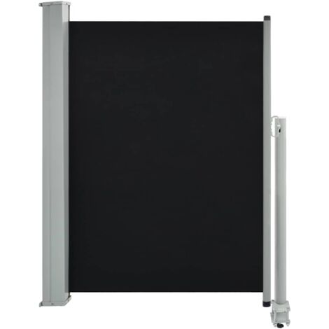 Ausziehbare Seitenmarkise 100 x 300 cm Schwarz vidaXL