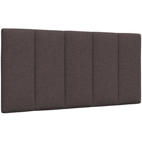 Kopfteil-Kissen "Hanko" Dunkelbraun 100 cm Stoff vidaXL