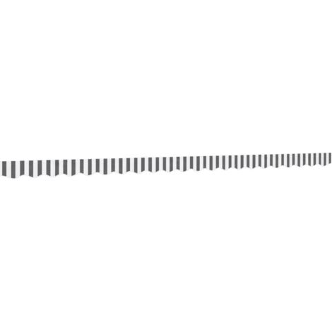 vidaXL Replacement Fabric for Awning Valance Anthracite and White Stripe 5 m