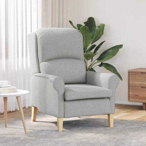Sessel Wolkengrau 76 x 94 x 102 cm Stoff vidaXL