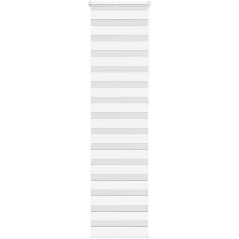 vidaXL Zebra Blind White 60x230 cm Fabric Width 55,9 cm Polyester