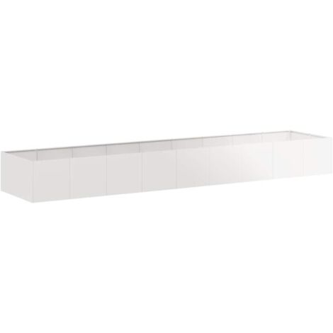 Pflanzkübel 360x80x40 cm Edelstahl vidaXL