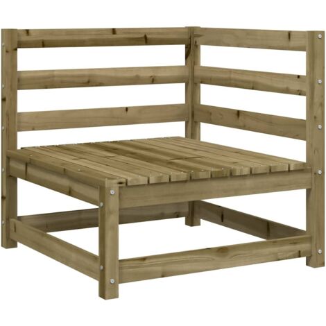 vidaXL Garten-Ecksofa 70x70x67 cm imprägniertes Kiefernholz