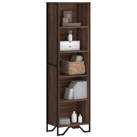 vidaXL Bücherregal Eiche Braun 50x31x169 cm Holzwerkstoff (1/5)