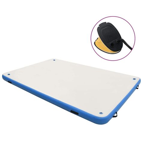 vidaXL Aufblasbare Schwimmmatte Blau und Weiß 200x150x15 cm