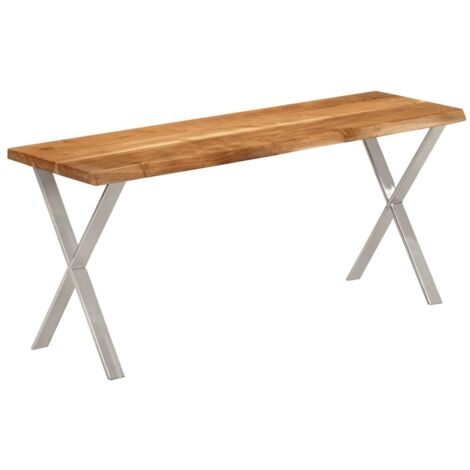 Bank Baumkante 105 cm Massivholz Akazie vidaXL583185