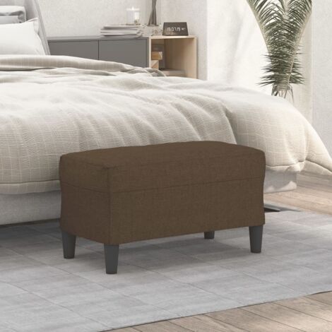 Sitzbank Braun 70x35x41 cm Stoff vidaXL