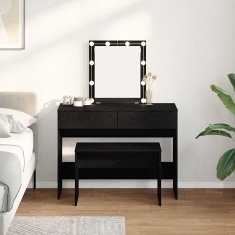 Kleiderhocker Schwarz Eichen-Optik 70 x 35 x 45 cm vidaXL
