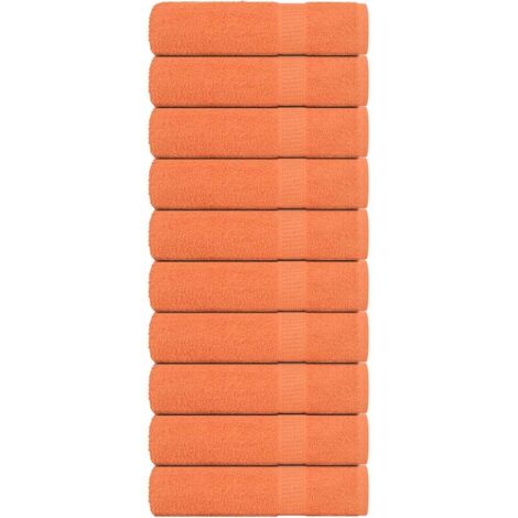 Badetücher 10 Stk. Orange 100x150 cm 360 g/m² 100% Baumwolle vidaXL