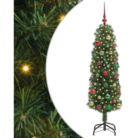 Künstlicher Weihnachtsbaum mit 150 LEDs mit Ständer Grün 150 cm vidaXL