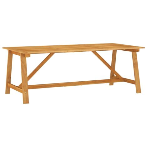 Garten-Esstisch 206x100x74 cm Akazie Massivholz vidaXL (1/5)