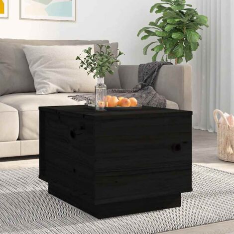 Couchtisch Schwarz 40x50x35 cm Massivholz Kiefer vidaXL