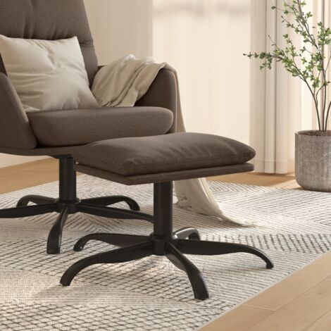 Fußhocker Taupe 60x60x36 cm Stoff vidaXL
