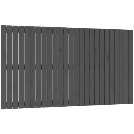 Wand-Kopfteil Grau 159,5x3x90 cm Massivholz Kiefer vidaXL