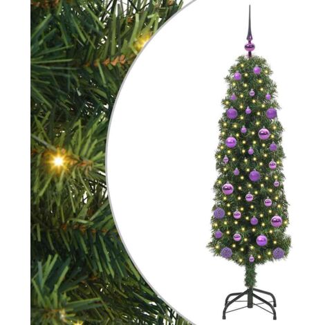 Künstlicher Weihnachtsbaum mit 150 LEDs mit Ständer Grün 150 cm vidaXL
