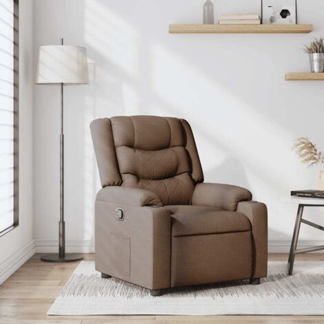 Relaxsessel Braun Stoff vidaXL