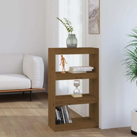 Bücherregal/Raumteiler Honigbraun 60x30x103,5 cm Kiefernholz vidaXL