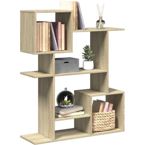 Raumteiler-Bücherregal Sonoma-Eiche 92x29x112 cm Holzwerkstoff vidaXL