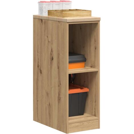 Garagen-Aufbewahrungsschrank Artisan-Eiche Massivholz Kiefer vidaXL