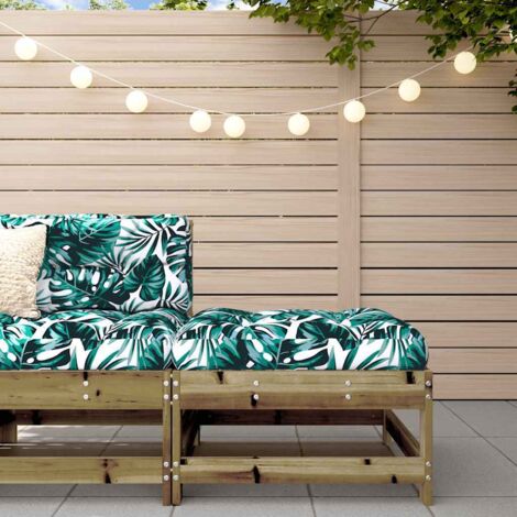 Gartenhocker mit Kissen Kiefernholz Imprägniert vidaXL