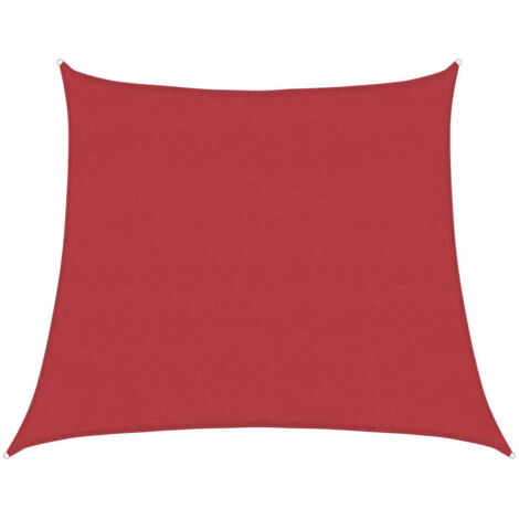 Sonnensegel 160 g/m² Rot 4/5x4 m HDPE vidaXL