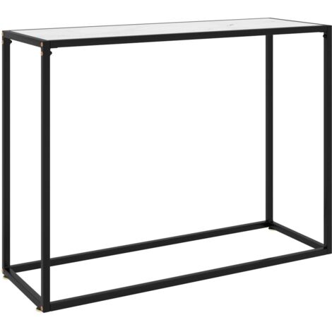 Konsolentisch Weiß 100x35x75 cm Hartglas vidaXL