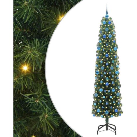 Künstlicher Weihnachtsbaum mit 300 LEDs mit Ständer Grün 210 cm vidaXL