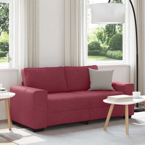 2-Sitzer-Sofa Weinrot 140 cm Stoff vidaXL