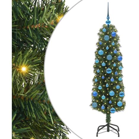 Künstlicher Weihnachtsbaum mit 150 LEDs mit Ständer Grün 150 cm vidaXL