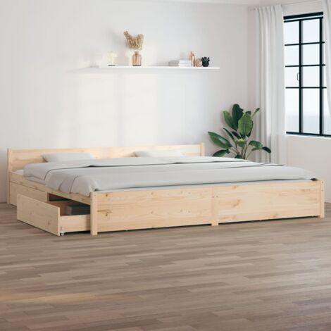 Bett mit Schubladen 200x200 cm vidaXL