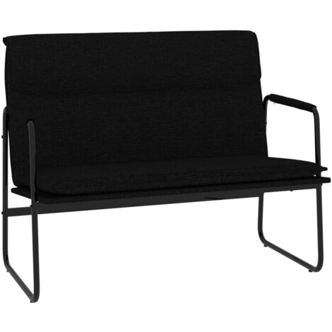 Sitzbank Schwarz 100x64x80 cm Stoff vidaXL