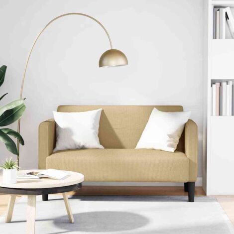 Zweisitzer-Sofa Graugrün 109 cm Cordstoff vidaXL