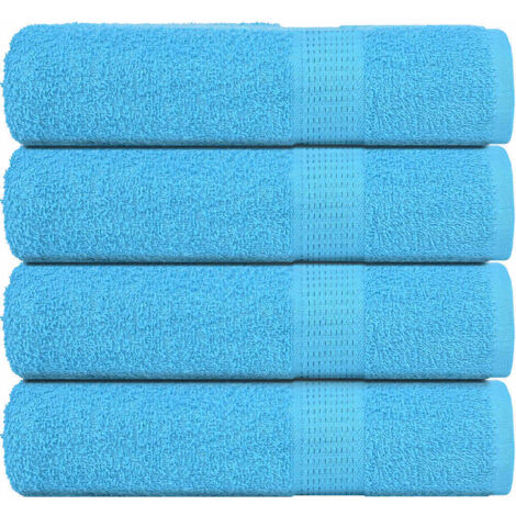 vidaXL Duschtücher 4 Stk. Türkis 70x140 cm 360 g/m² 100% Baumwolle