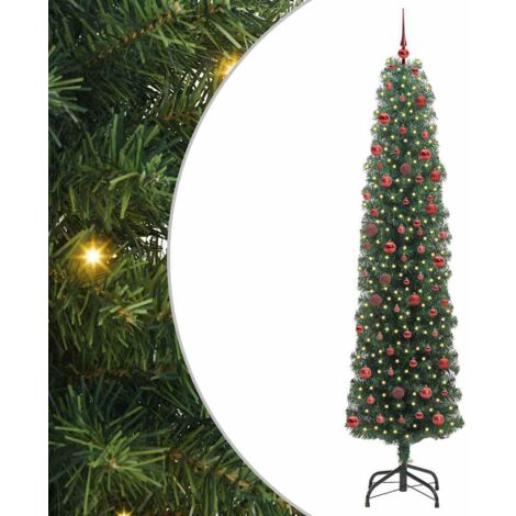 Künstlicher Weihnachtsbaum mit 300 LEDs mit Ständer Grün 210 cm vidaXL