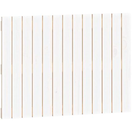 Wand-Kopfteil Weiß 82,5x3x60 cm Massivholz Kiefer vidaXL