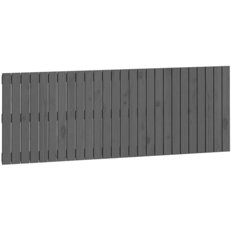 Wand-Kopfteil Grau 166x3x60 cm Massivholz Kiefer vidaXL