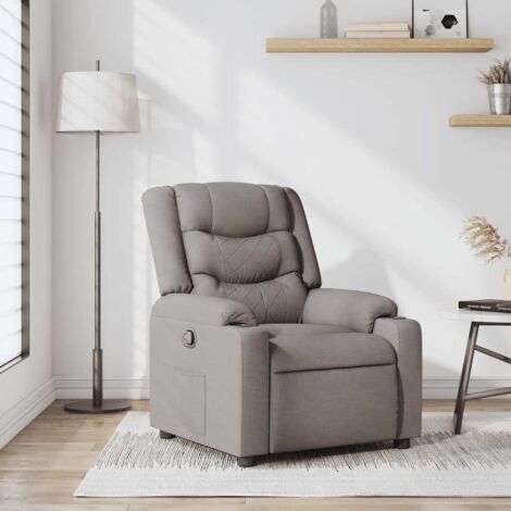 vidaXL Relaxsessel Taupe Stoff