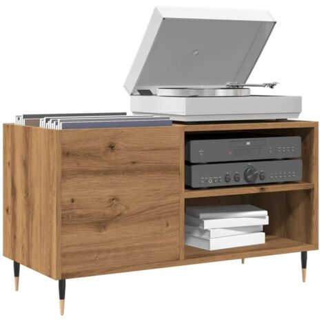 Plattenschrank Artisan-Eiche 84,5x38x48 cm Holzwerkstoff vidaXL